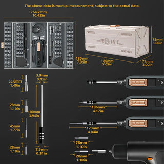 Saker 180 In 1 Precision Electric Screwdriver Set