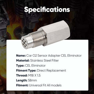 Saker Car O2 Sensor Adapter CEL Eliminator