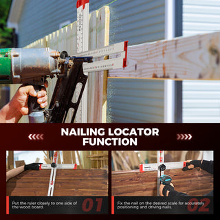Accurate Hole Position Marker - SAKER® 4 in 1 Drilling Positioning Ruler
