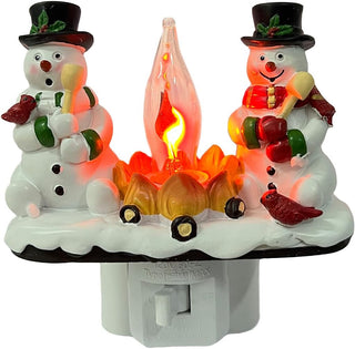 Saker Snowman Campfire Resin Light