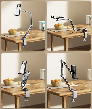 🥰360-degree rotating adjustable and stable multifunctional aluminum alloy stand metal cantilever desktop mobile phone iPad stand