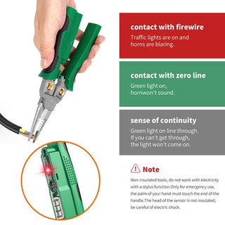 Sakerplus 8-in-1 Voltage Testing Wire Stripper Pliers