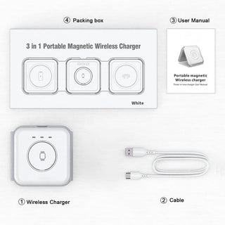 Saker Triple-fold Magnetic Wireless Charger