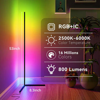 Saker RGB Corner Floor Lamp