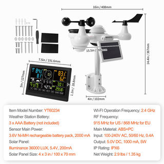 Saker Humidity Weather Clock