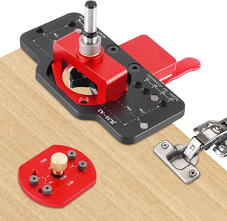 SAKER Aluminum Alloy Hinge Boring Drill Guide Jig