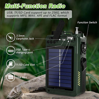 Saker Upgraded Emergency Solar Radio