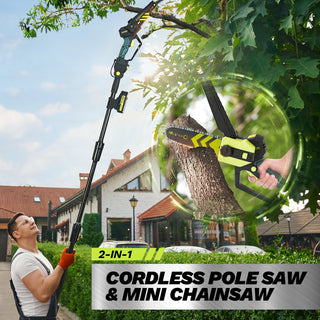 SAKER® Cordless Pole Saw and Mini Chainsaw