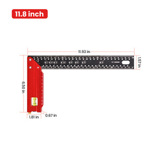 Saker 12 Inch Framing Carpenter Square Ruler