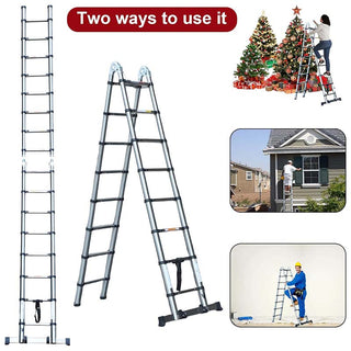 Saker Portable Collapsible Extension Ladder