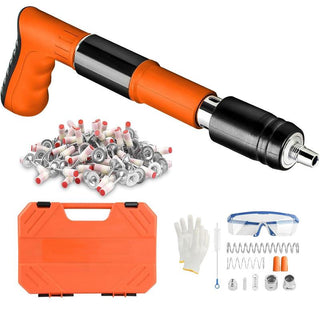 SAKER Concrete Nail Gun Kits,with 100pcs round nails