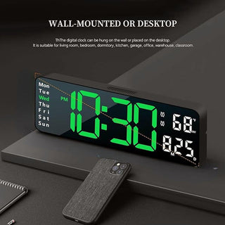 Saker Upgraded Digital Wall Clock Large Display