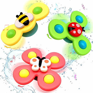 Saker 3PCS Suction Cup Spinner Toys