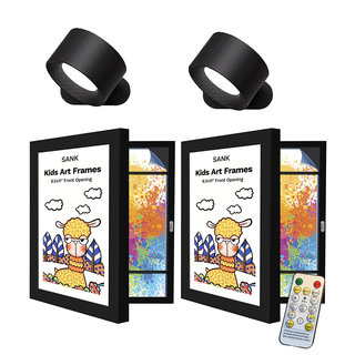 Sank Kids Art Frames 8.5x 11 & USB Rechargeable Wall Light