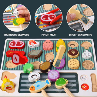 Saker Wooden BBQ Grill Toy for Kids