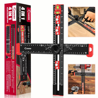 SAKER 4 in 1 Drilling Positioning Ruler