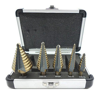 SAKER Stainless Steel Metal Special Step Drill Bit Tools Kit