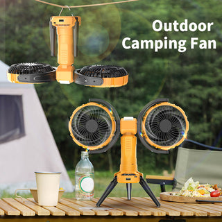 Saker Double-Headed Foldable Outdoor Fan