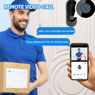 Sakerplus Wireless Video Doorbell Camera with Chime