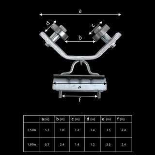 SAKER Angle Iron Track Hanging Wire Pulley