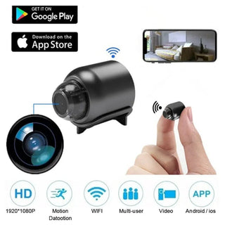 Sakerplus Mini WIFI Camera 1080P HD