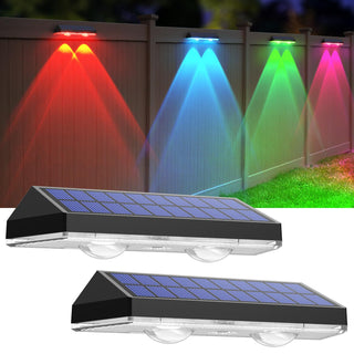 SAKER Solar Wall Lights Outdoor, Modern Solar Sconce Lights