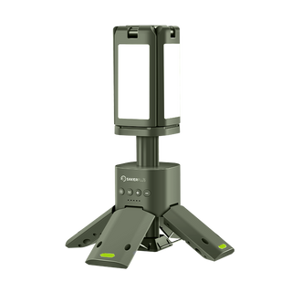Linterna de camping SakerPlus con cuatro lámparas LED