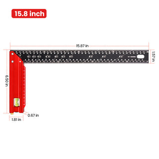 Saker 12 Inch Framing Carpenter Square Ruler