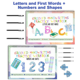 Reusable Grooved Handwriting Workbooks for Kids