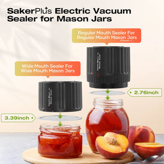 Sellador al vacío eléctrico SakerPlus para tarros Mason