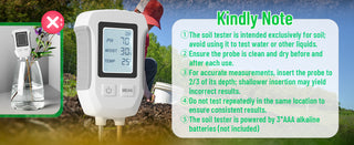 Saker 3 in 1 Digital Plant Soil Moisture Meter