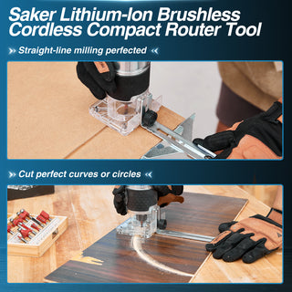 Saker Cordless Brushless Router Tool