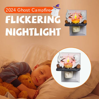 Sank Ghost Campfire Nightlight – Halloween Themed Decorative Light for Spooky Ambiance