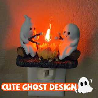 Sank Ghost Campfire Nightlight – Halloween Themed Decorative Light for Spooky Ambiance