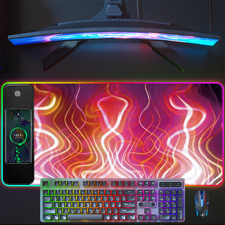 SAKER Wireless Charging RGB Gaming Mouse Pad