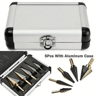 SAKER Stainless Steel Metal Special Step Drill Bit Tools Kit