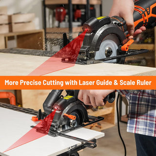 Saker Mini Circular Saw with Laser