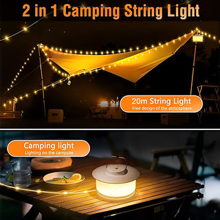 Saker 2 in 1 Camping String Light