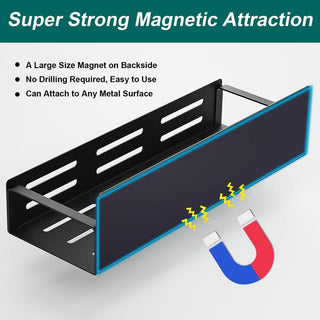 Sakerplus Moveable Magnetic Refrigerator Storage Rack