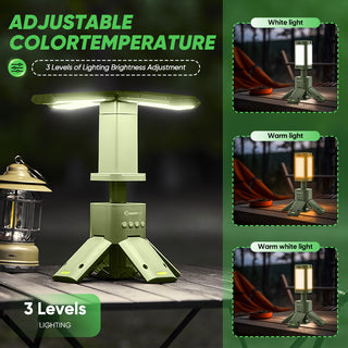 Outdoor Lighting Solution - SakerPlus Camping Lantern with Four Led Lamps