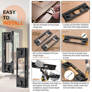 Saker Door Hinge Mortiser Hinge Installation Kit