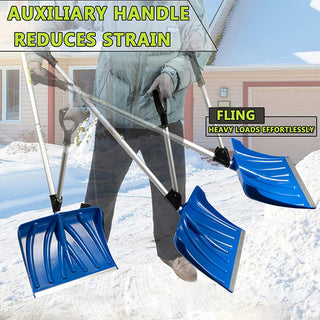 Saker Double-Handle Snow Shovel