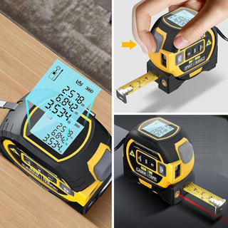 SAKER Portable 3-in-1 Infrared Laser Tape Measuring