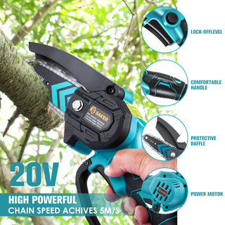 Compact, Powerful Cordless Chainsaw for Home and Garden Use - SAKER® Mini Chainsaw