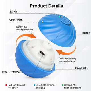 SAKER Electric Rolling Pet Toy Ball