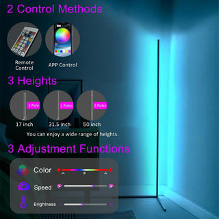 Saker Smart RGB Led Corner Floor Lamp