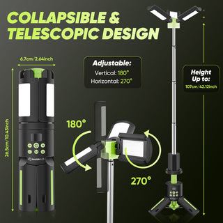 SakerPlus Telescopic Camping Lights with Stand