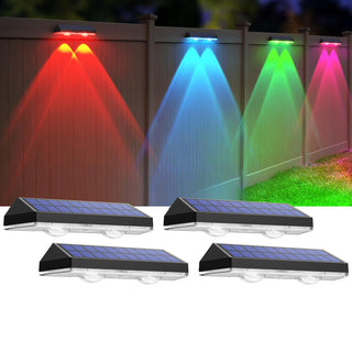 SAKER Solar Wall Lights Outdoor, Modern Solar Sconce Lights