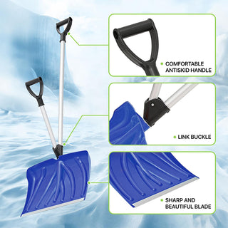 Saker Double-Handle Snow Shovel