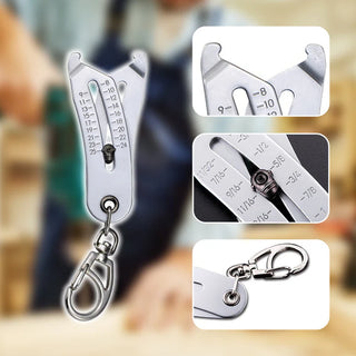 Saker Portable Precise Thread Size Checker Keychain